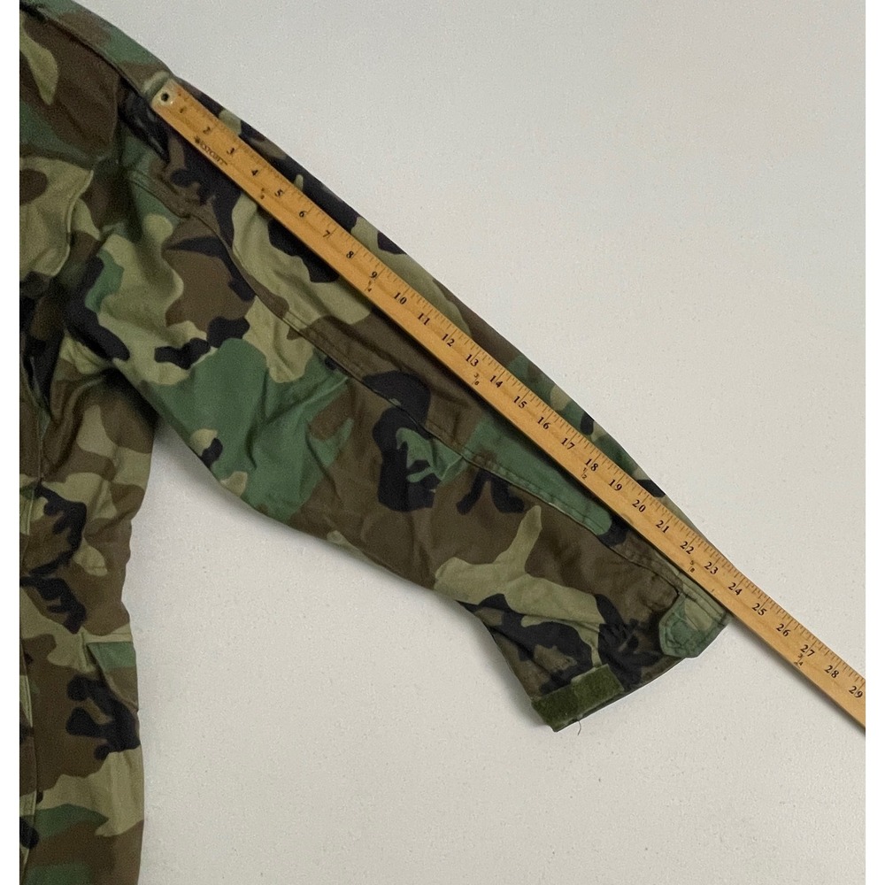 US Military M-65 Field Coat Woodland Camo Jacket Medium Regular Golden Mfg 1996 - Picture 9 of 11